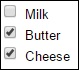 Selected Checkboxes